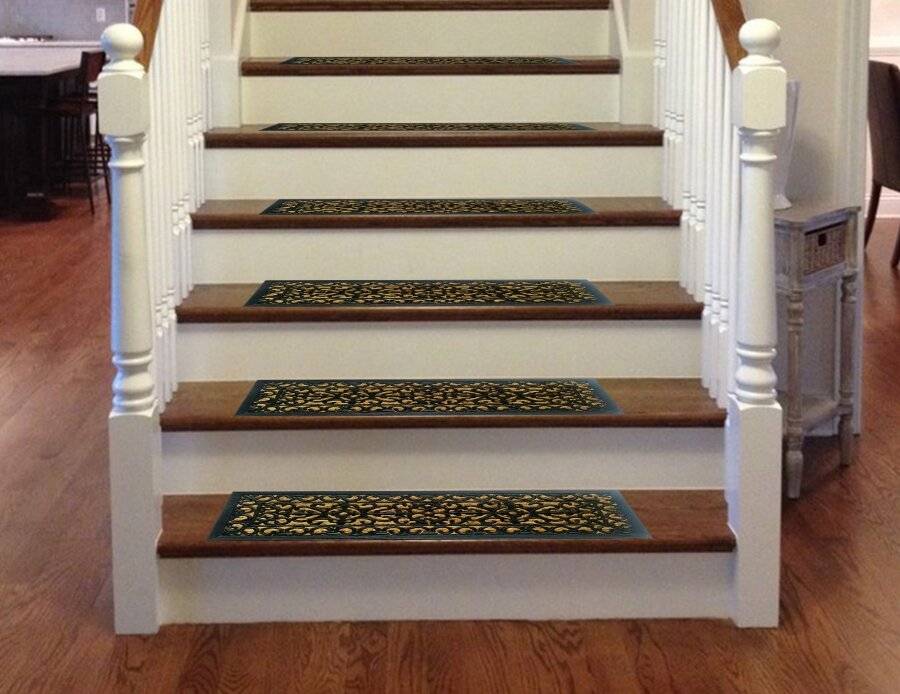 Victorian Wrought Iron Effect Non Slip Panama Rubber Step Doormat
