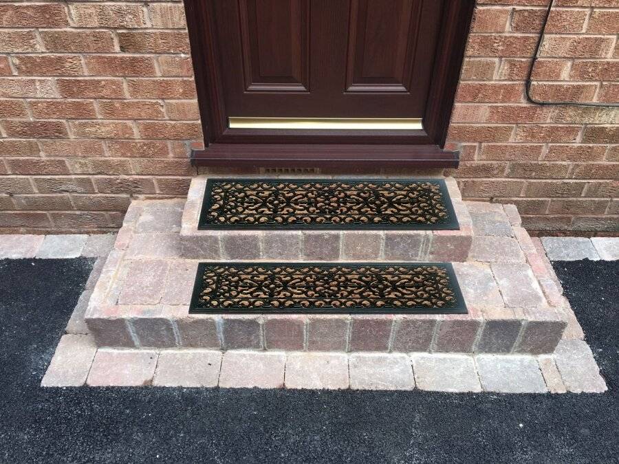 Victorian Wrought Iron Effect Non Slip Panama Rubber Step Doormat