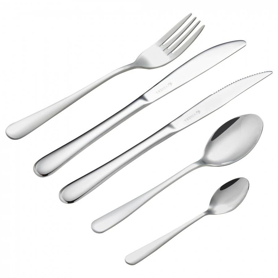 Viners Allure 16 PCs Stainless Steel Cutlery Set - 4 Free Steak Knives