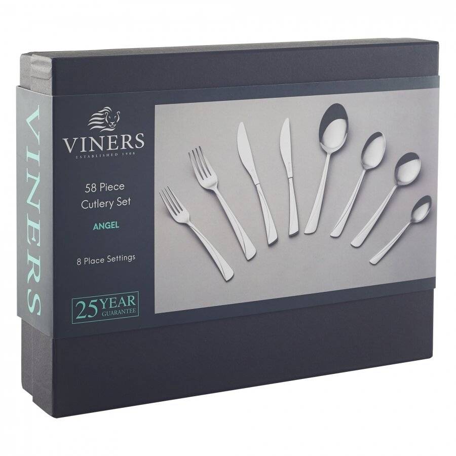 Viners Angel Luxury 58 Piece Cutlery, Flatware Set - Gift Boxed