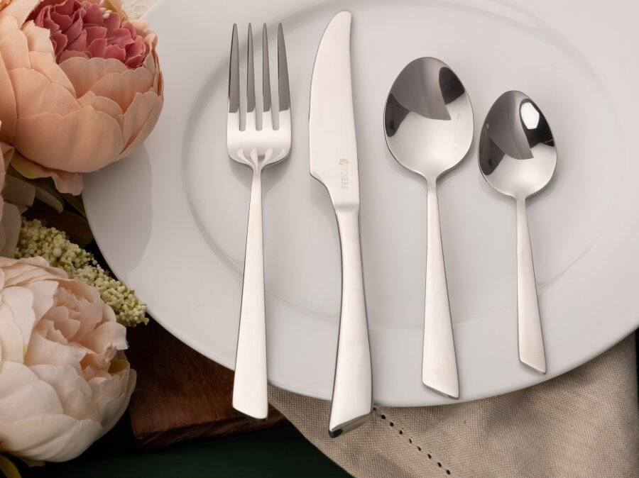Viners Flair 24 PCs Stainless Steel Cutlery Set, 25 Year Guarantee