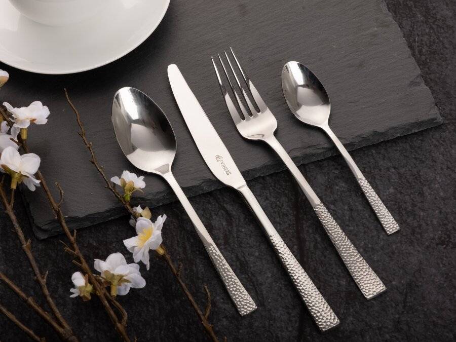 Viners Splendour Hammered effect 24 Pcs Stainless Steel Cutlery set