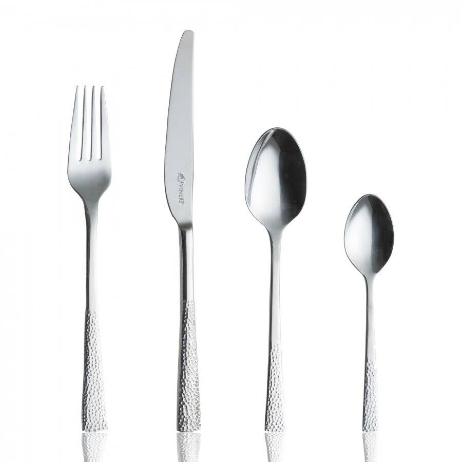 Viners Splendour Hammered effect 24 Pcs Stainless Steel Cutlery set