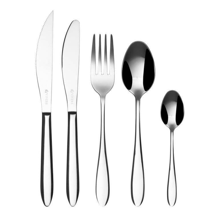 Viners Tabac 16 PCs Stainless Steel Cutlery Set - 4 Free Steak Knives