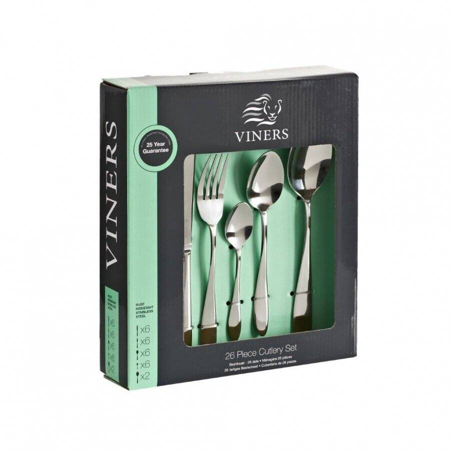 Viners Tabac 26 PCs Stainless Steel Cutlery Set - Gift Boxed