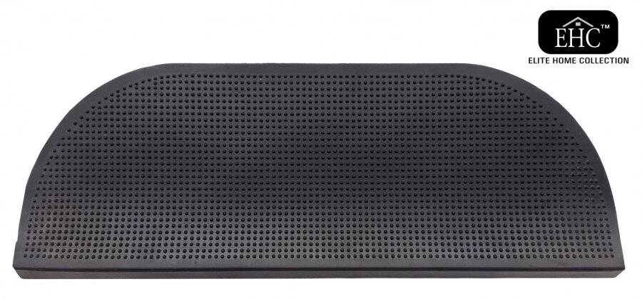 Weather Resistant Indoor & Outdoor Stair Rubber Mat - Black