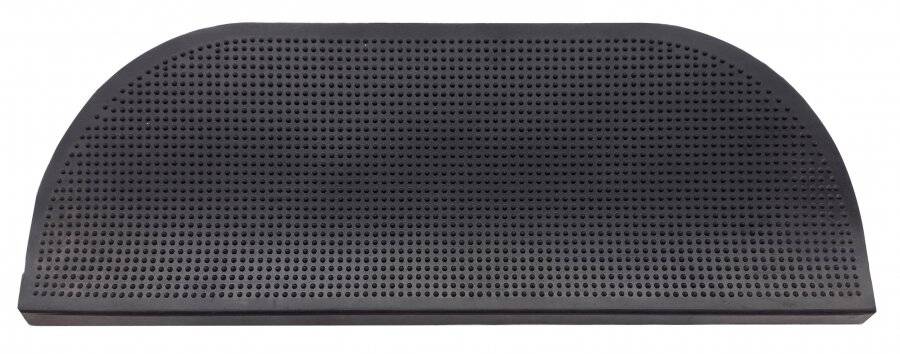 Weather Resistant Indoor & Outdoor Stair Rubber Mat - Black