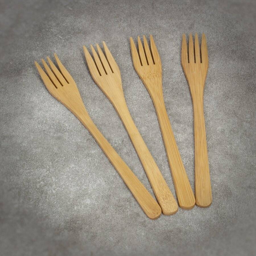 Premium Quality 12 Pack Reusable Bamboo Cutlery Set