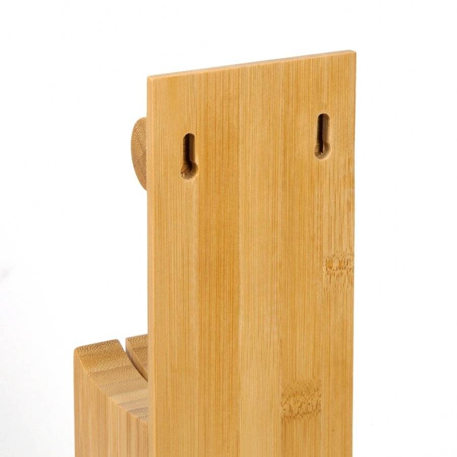 Woodluv 3 Slot Bamboo Knife Holder