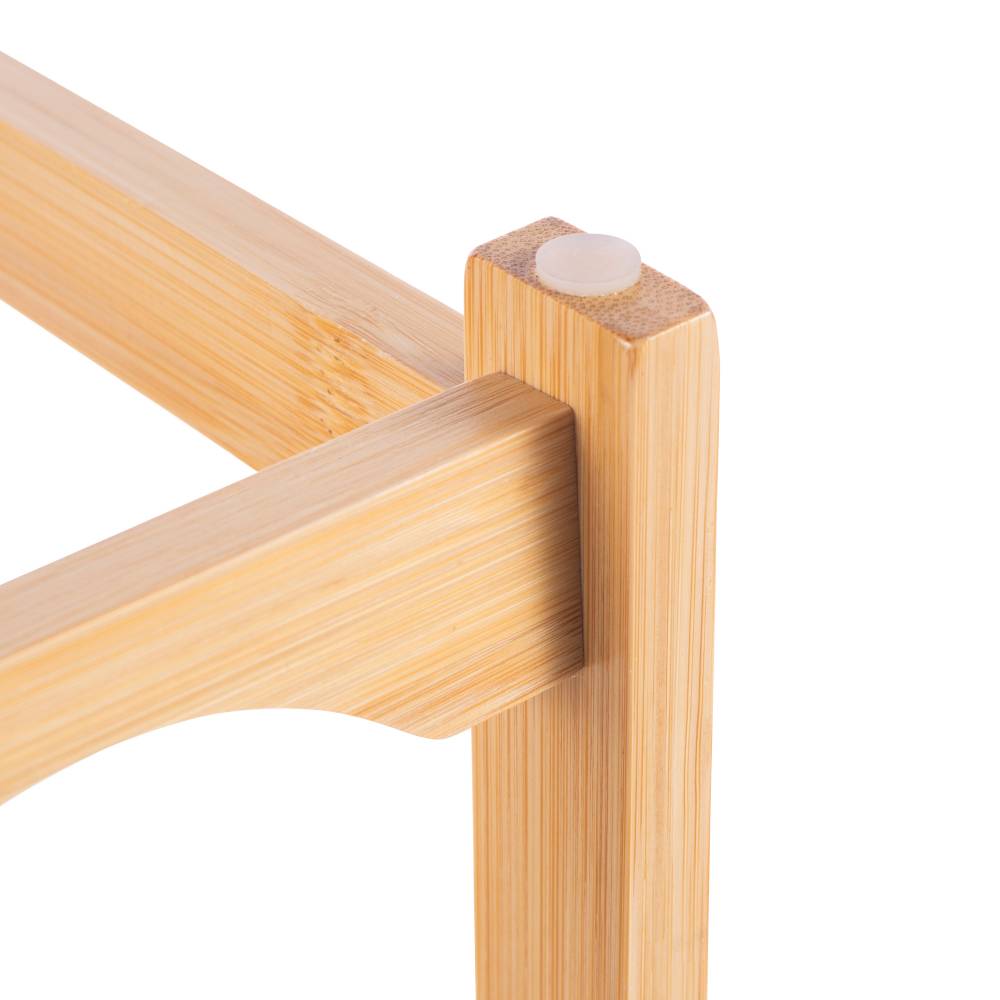 Woodluv 3-Tier Bamboo Wine Rack, Wine Holder, Natural