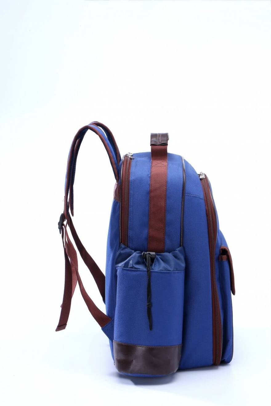 4 Person Picnic Backpack W/Accessory, Blanket & Wine Cooler Bag