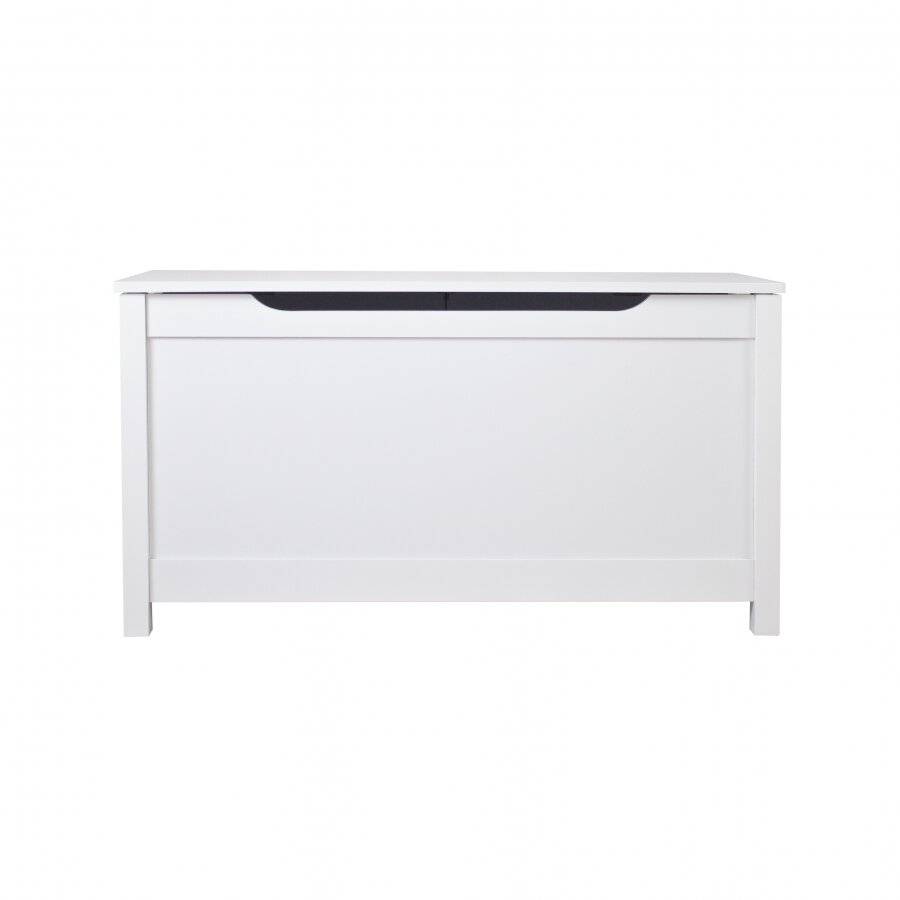 Woodluv Admirable MDF Ottoman Storage Toy Chest - White