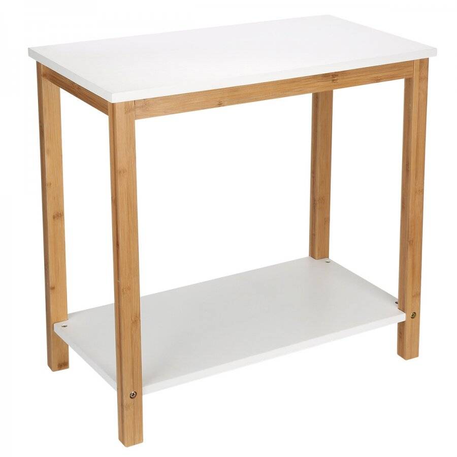 Woodluv Bamboo Console Table, Hall Table For Home or office