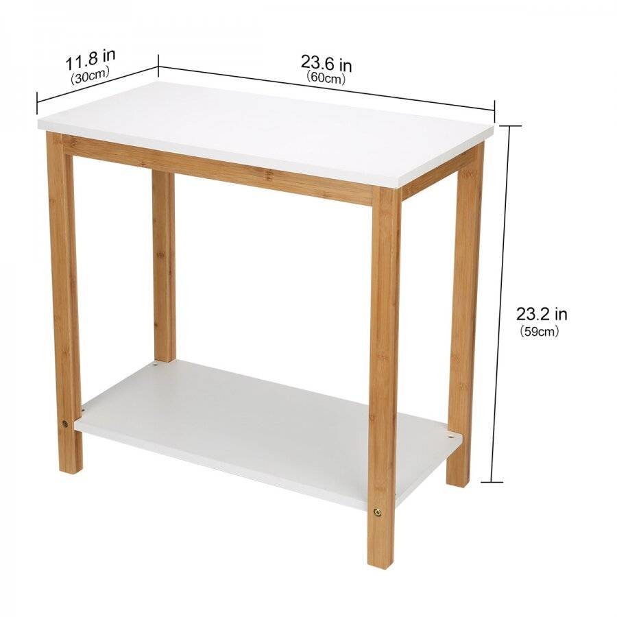 Woodluv Bamboo Console Table, Hall Table For Home or office