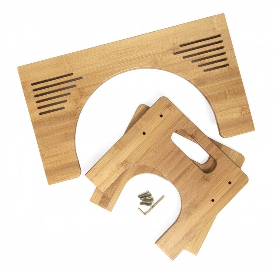 Natural Bamboo Wood Durable Squatting Step Toilet Stool