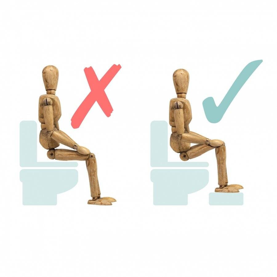 Natural Bamboo Wood Durable Squatting Step Toilet Stool