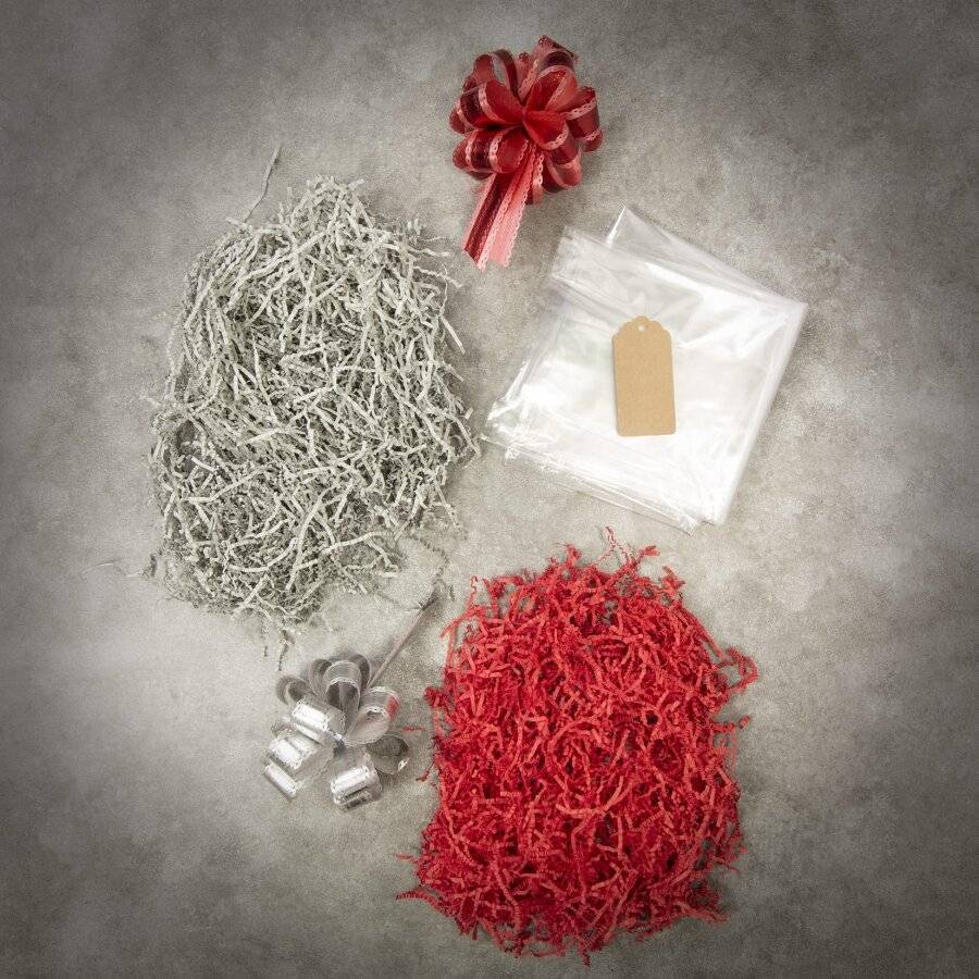 Create Your Own Rectangular Wicker Gift Hamper Kit - White