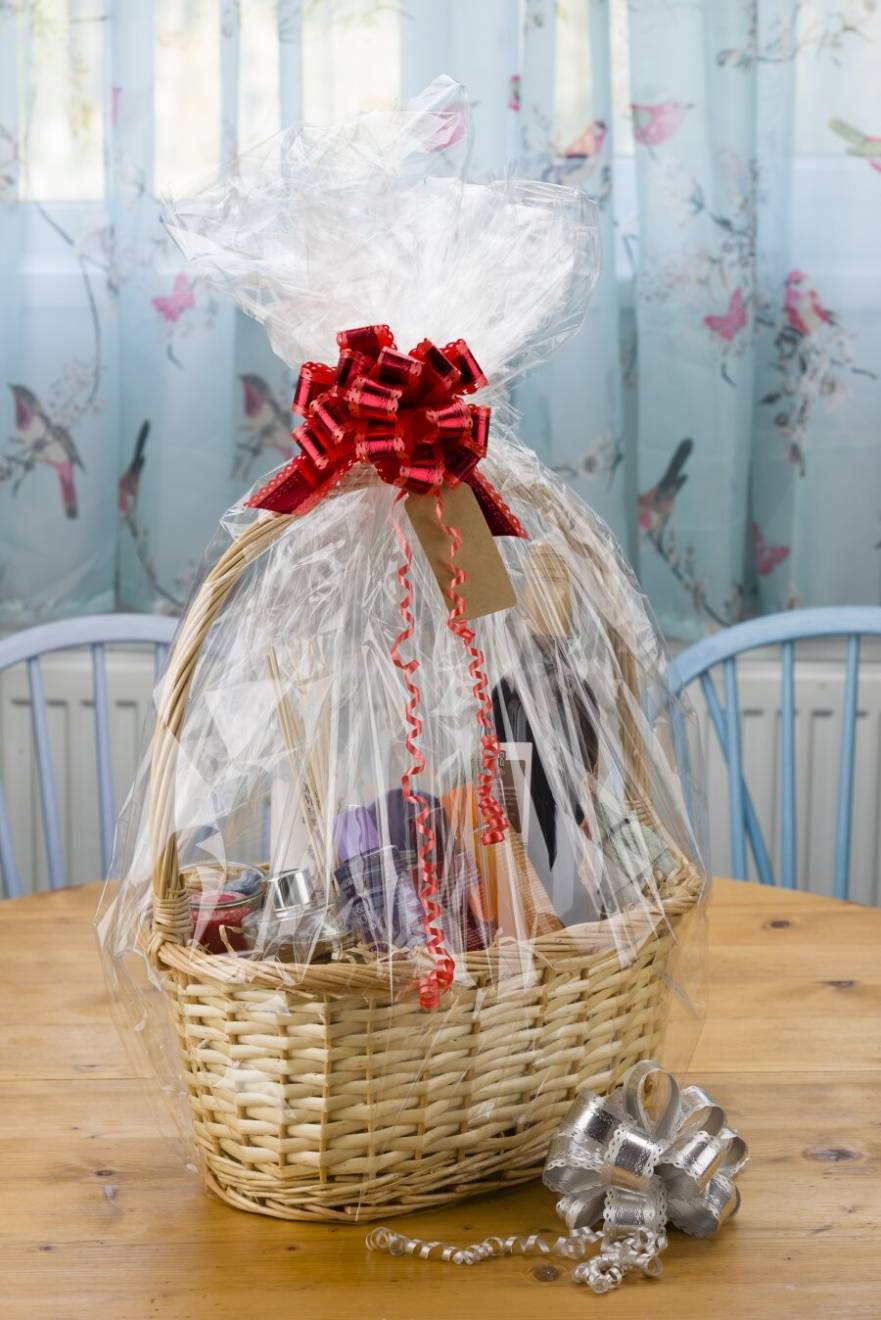Woodluv Create Your Own Set of 2 Oval Wicker Gift Hamper Basket