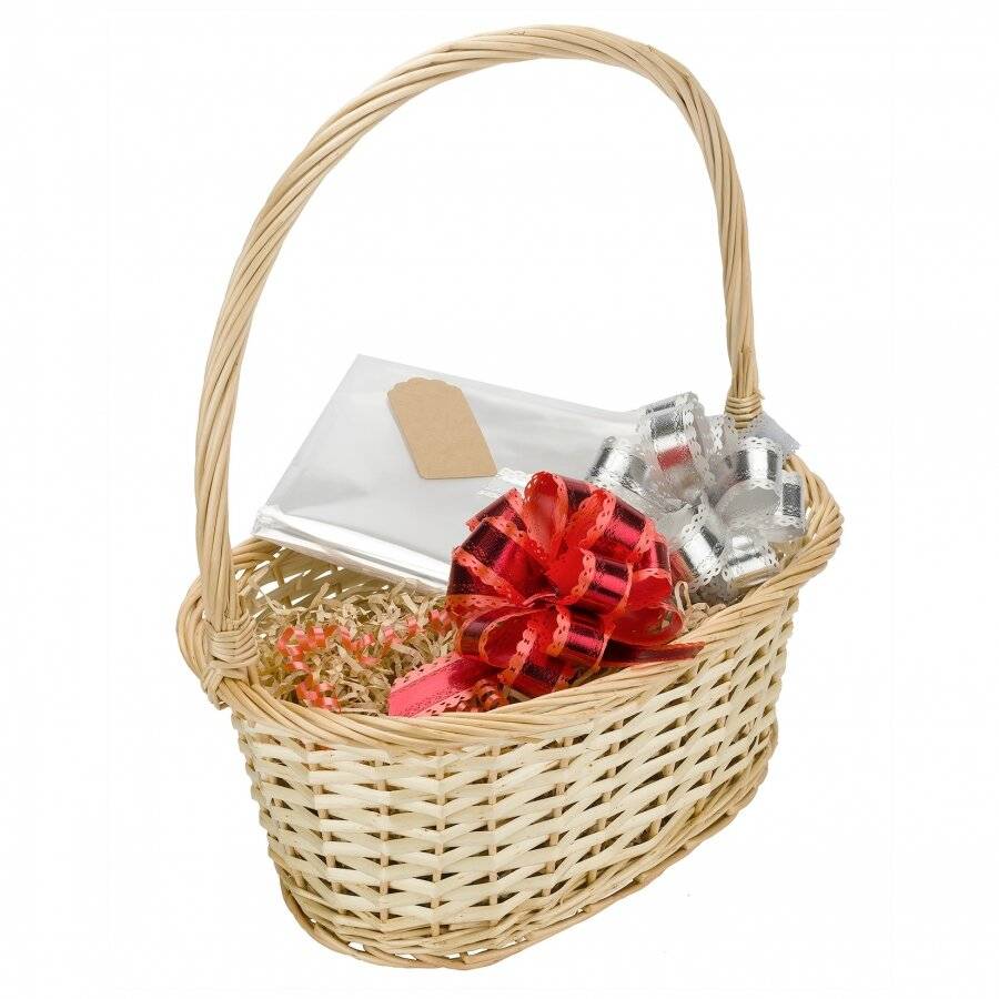 Woodluv Create Your Own Small & Large Wicker Gift Hamper Basket Set