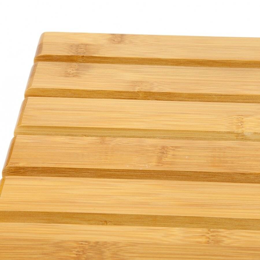 Woodluv Bamboo Rectangular Duckboard Bath Mat - Large