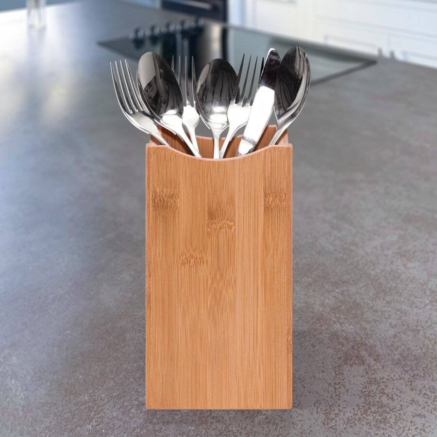 Woodluv Excellent Quality  Bamboo Utensil Holder Set