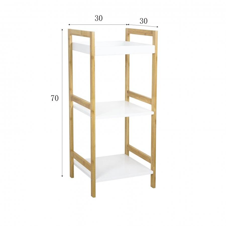 Woodluv Free Standing  3 Tier Eco- Friendly Bamboo Storage Rack