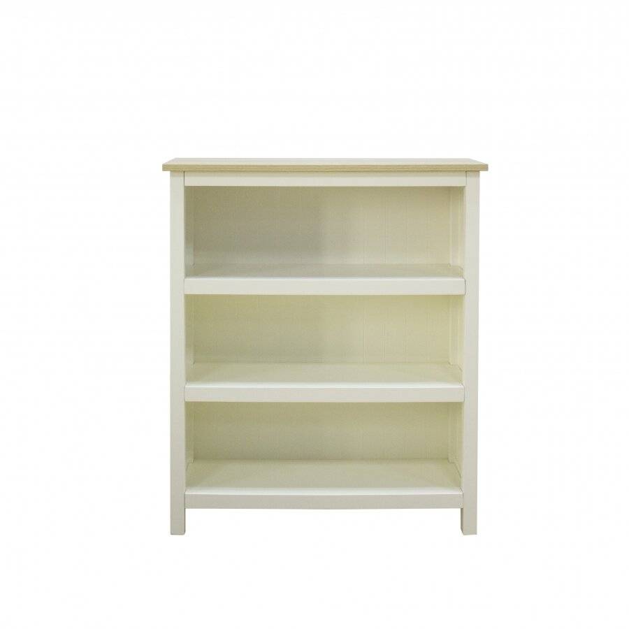 Woodluv  Exquisite Hallway, Three Tiers Bookshelf - Buttermilk