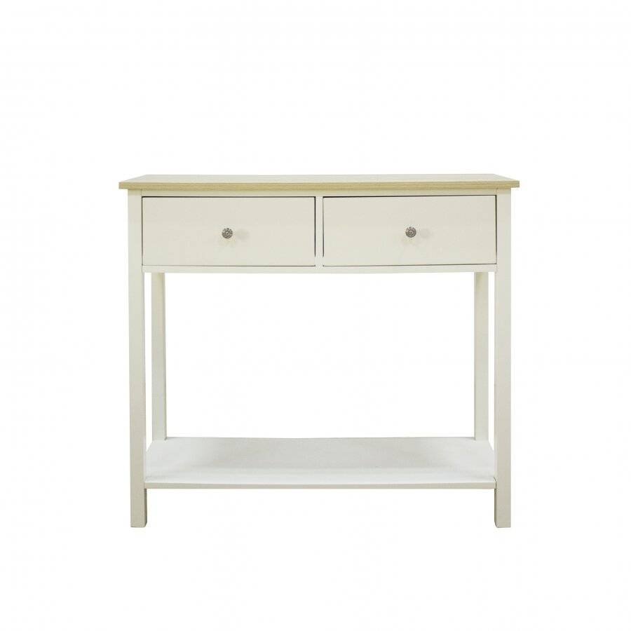 Woodluv Exquisite One Drawer MDF Bedside Night Stand - Buttermilk