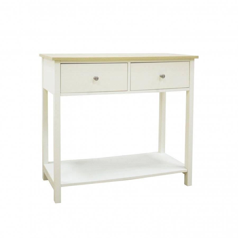 Woodluv Exquisite One Drawer MDF Bedside Night Stand - Buttermilk