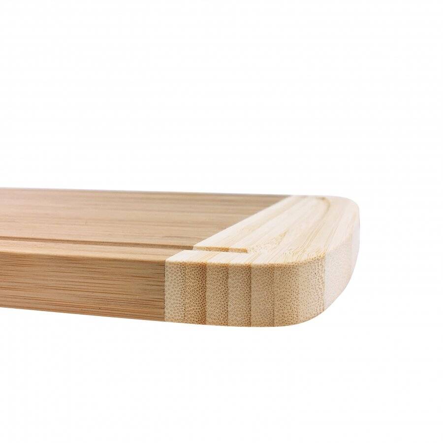 Woodluv XL Chopping Boards With Juice Groove & 2 Cooking Utensils