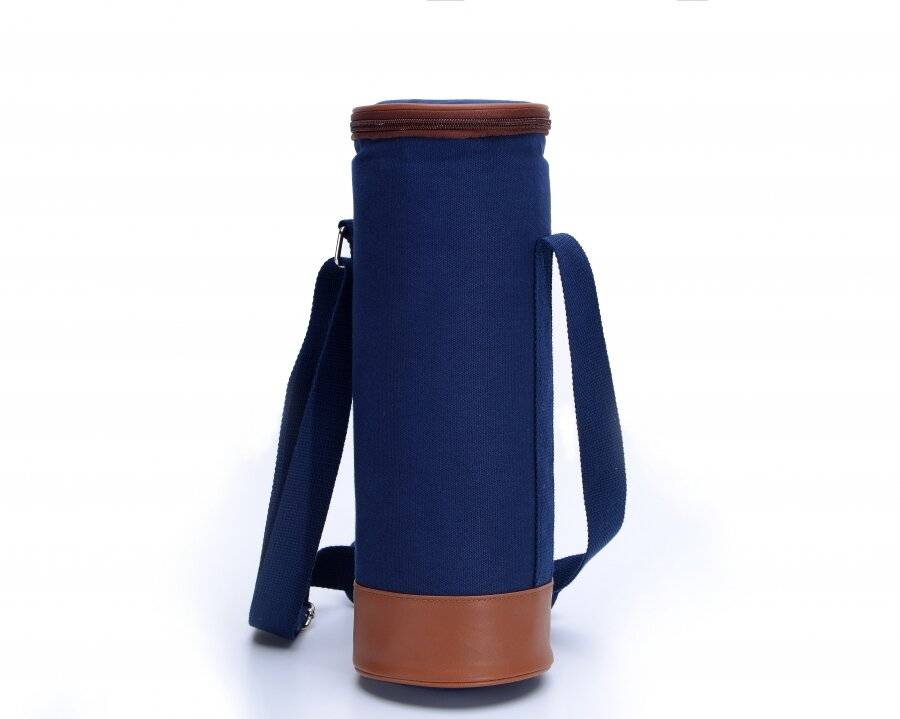 Woodluv Insulated Bottle Holder Bag With Carry Handle & Shoulder Strap