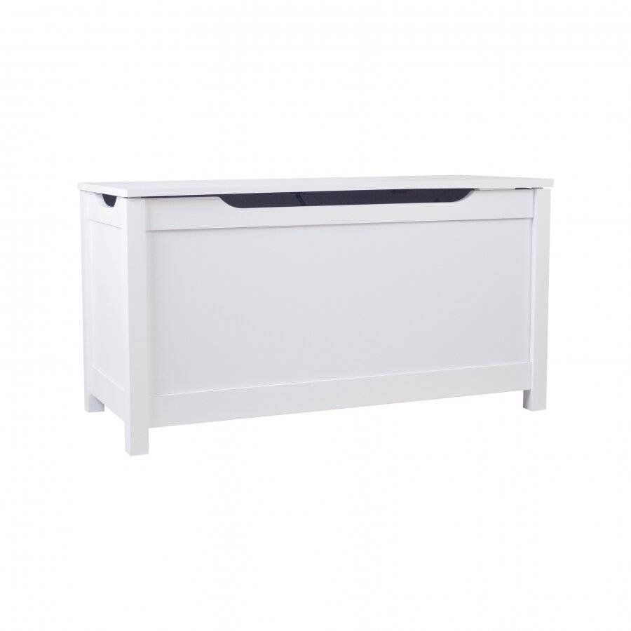 Woodluv MDF Storage Toy Chest For Bedroom,Bathroom,Hallway - White