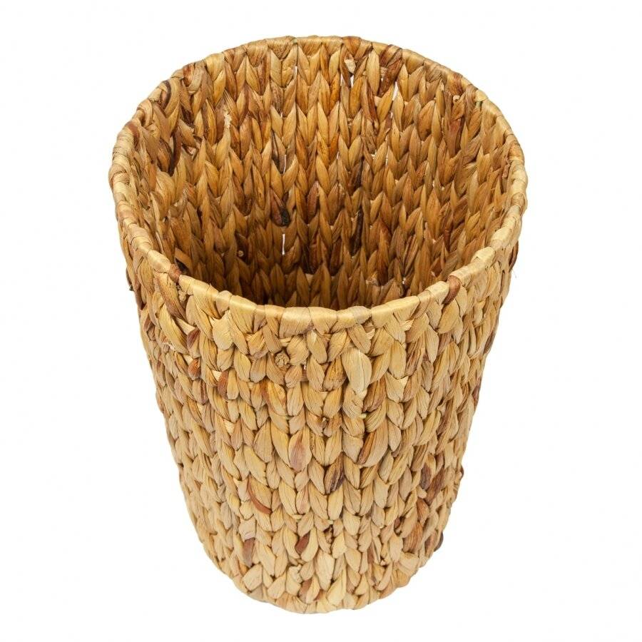Woodluv Natural Handwoven Water Hyacinth Waste Paper Bin