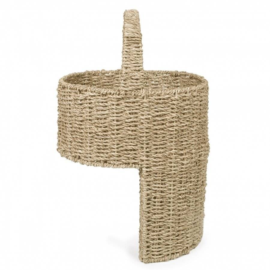 Woodluv Natural Seagrass Handwoven Storage Stair Basket