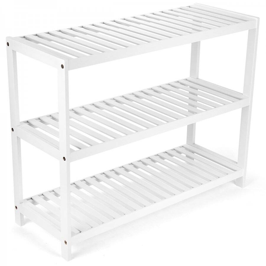 Woodluv Premium Quality 3 Tier Bamboo  Storage Rack