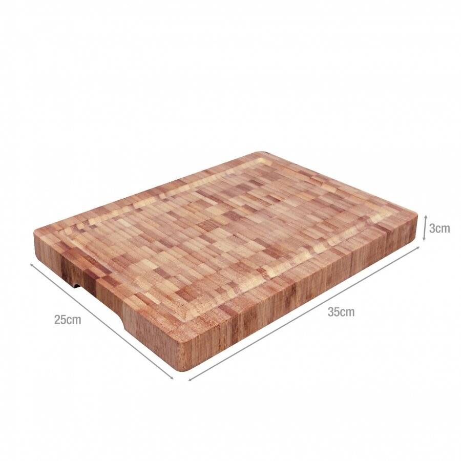 Woodluv Professional Chopping Board With Juice Grooves and Handles