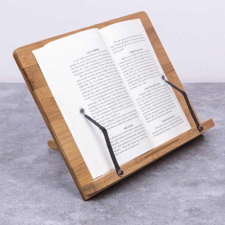 Woodluv Professional Bamboo, Reading Foldable Cook Book Stand