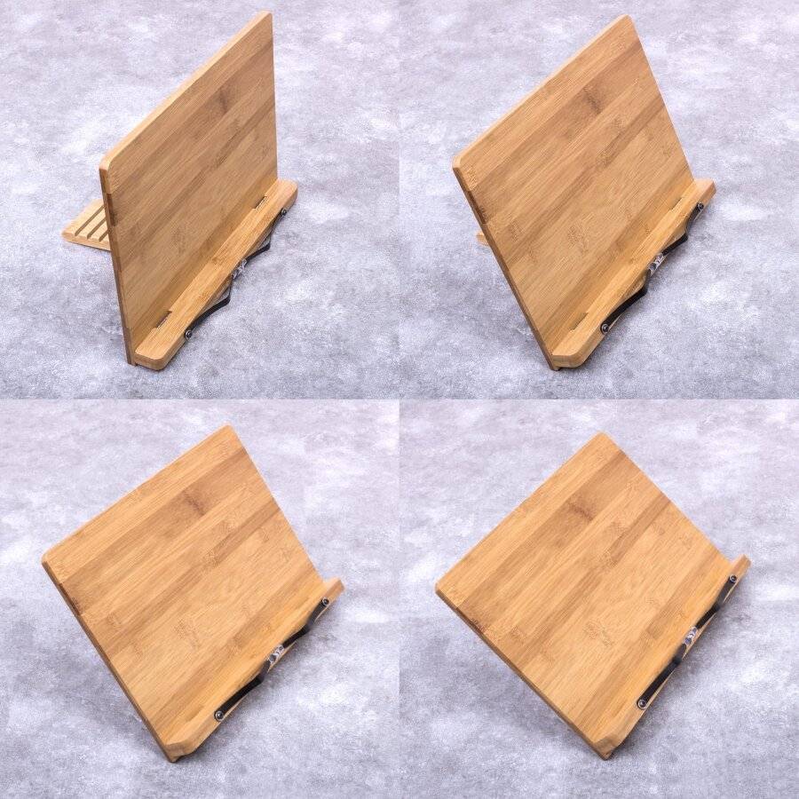 Woodluv Professional Bamboo, Reading Foldable Cook Book Stand