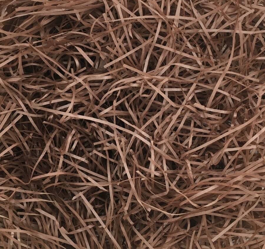 Woodluv Shredded Tissue Paper For Gift Boxes Filler, 500g, Brown