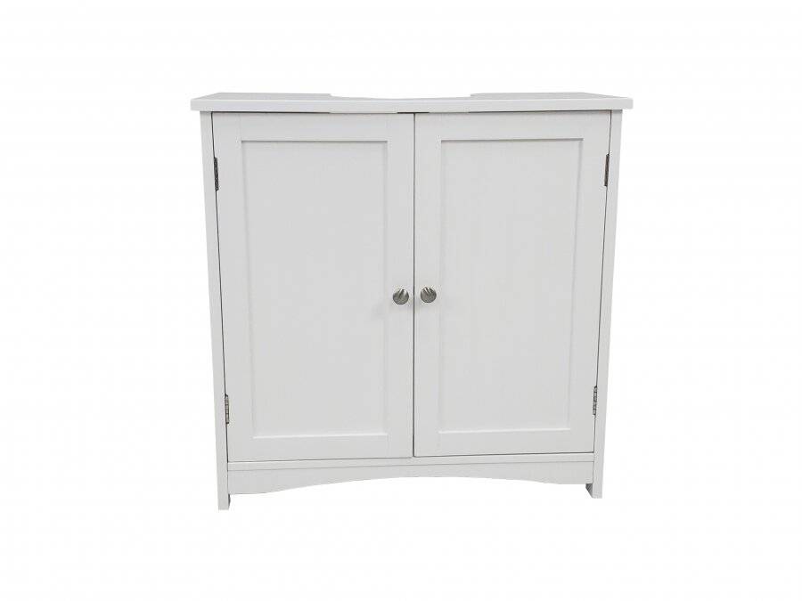Woodluv Under Sink MDF  Bathroom Storage Cabinet - White