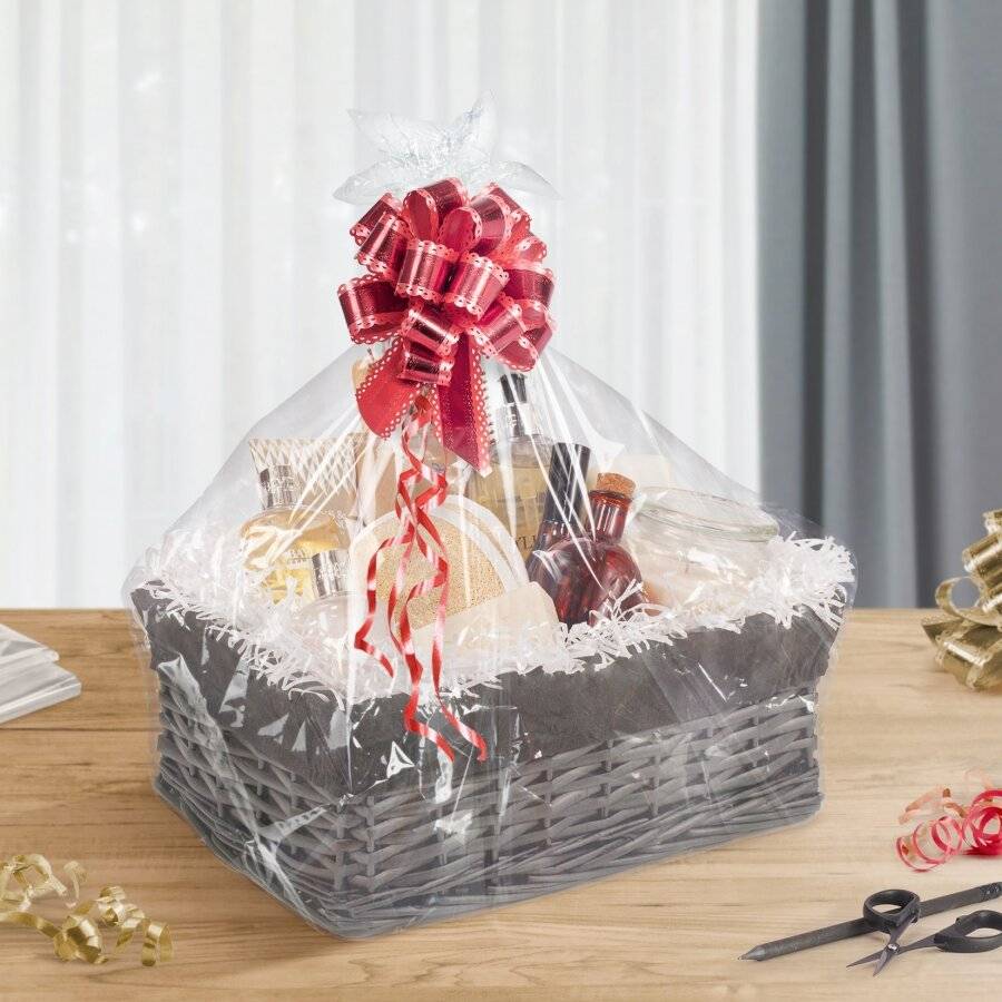 Woodluv Wicker Shelf Storage Hamper Basket With Liner, Medium, Grey